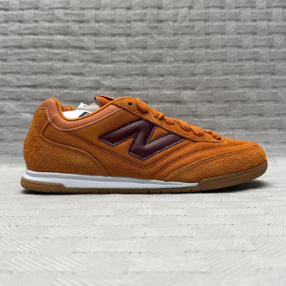 New Balance RC42 Shoes Mens Size 5 Orange Red Suede Gum Low Top Casual URC42HB